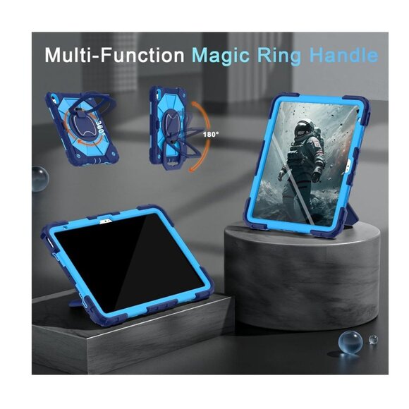 Case for iPad Air 11 inch (M2) 2024, Shockproof Protective With Hand Strap/Shoul - Picture 6 of 7